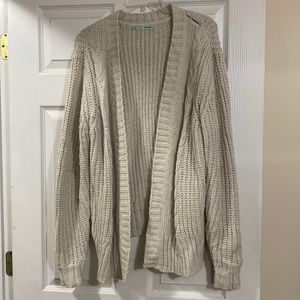 Cable knit cardigan